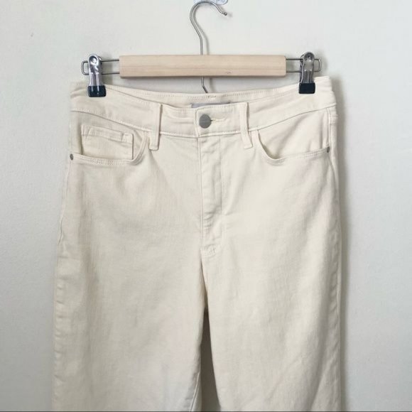 Athleta Flex Sculptek Cream Straight Leg Jeans - Picture 4 of 10